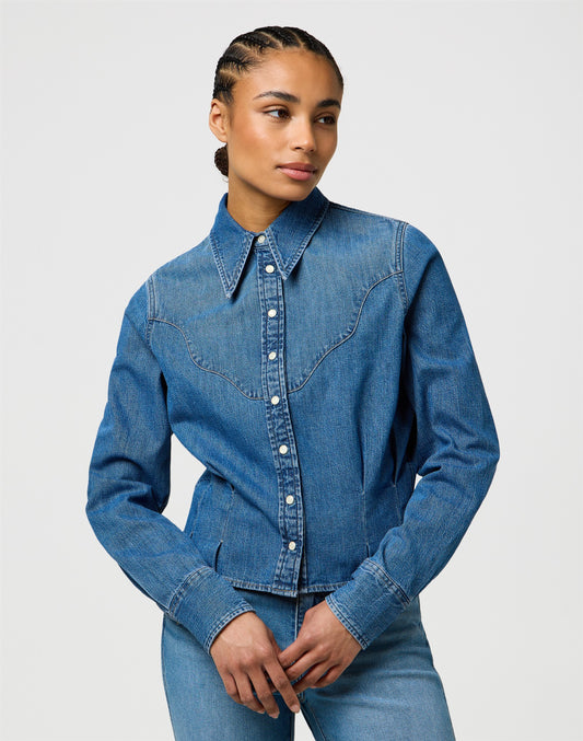 FEMME PEPLUM SHIRT light hand