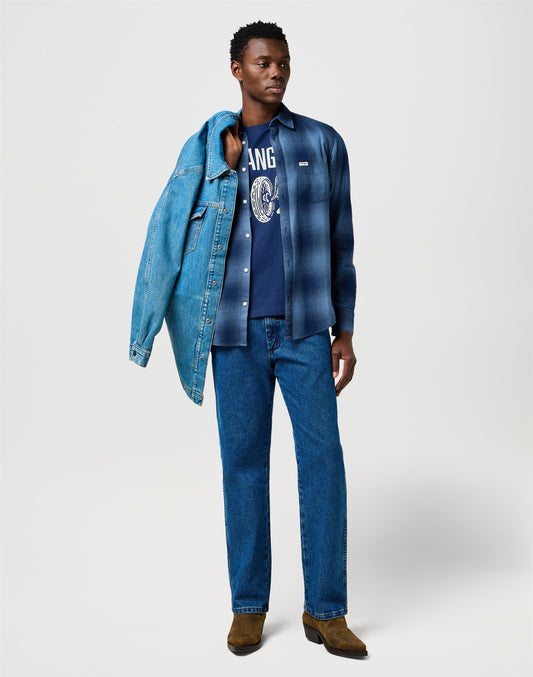 1 PKT INDIGO SHIRT dark indigo