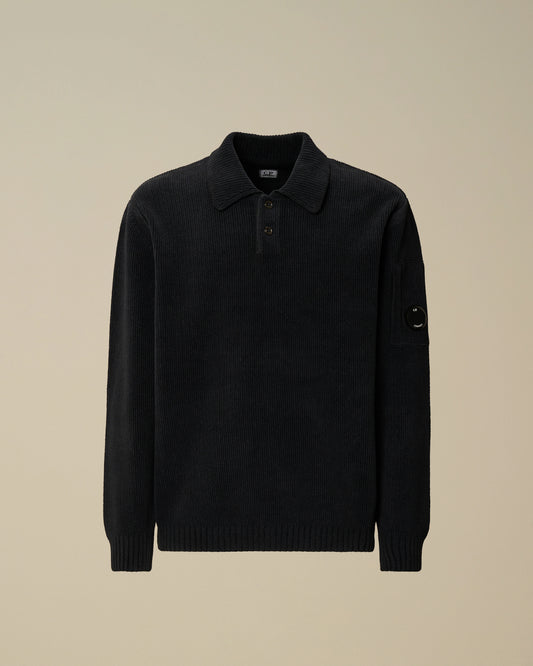 KNITWEAR - POLO COLLAR total eclipse