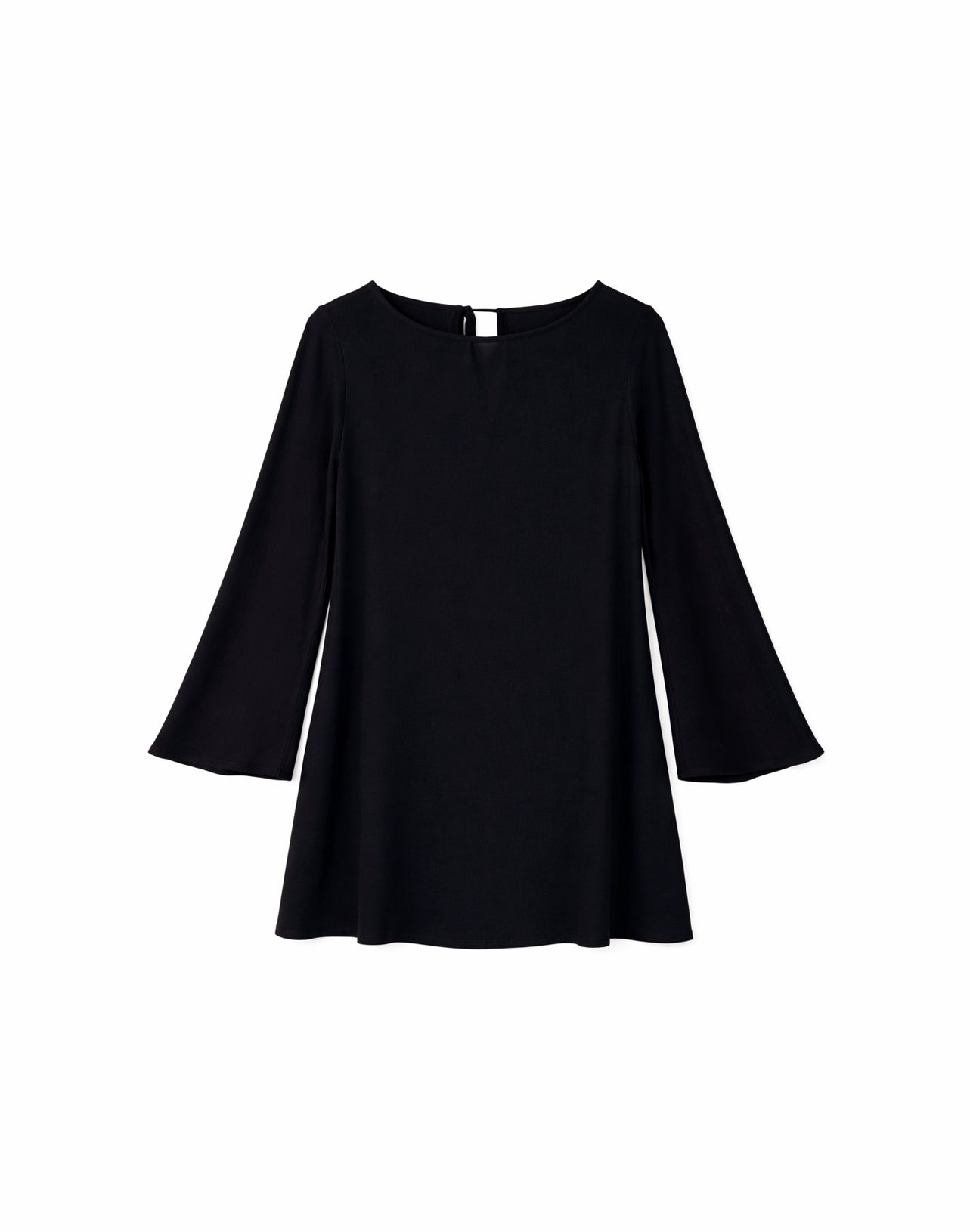 Wide Sleeve Crinkle Dress black | Bildmaterial bereitgestellt von SHOES.PLEASE.