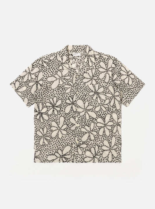 ROAD SHIRT ecru/black
