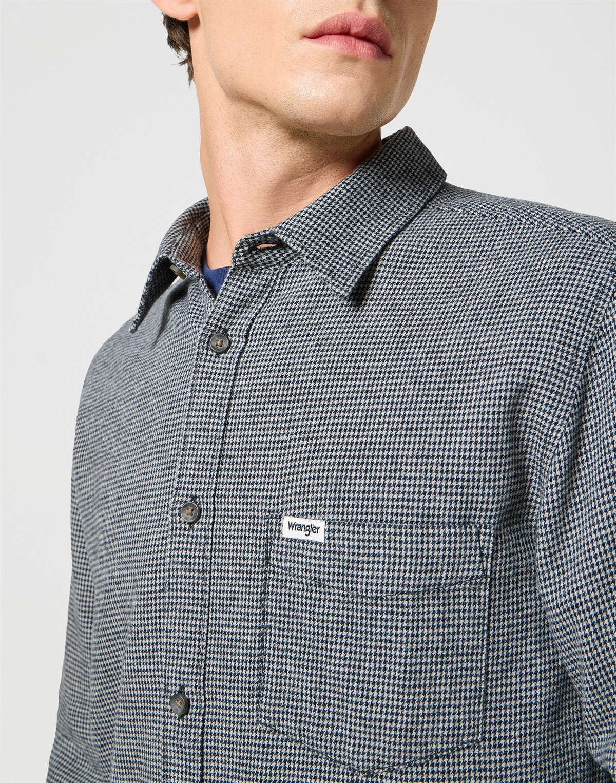 1_PKT_FLANNEL_SHIRT grey black | Bildmaterial bereitgestellt von SHOES.PLEASE.