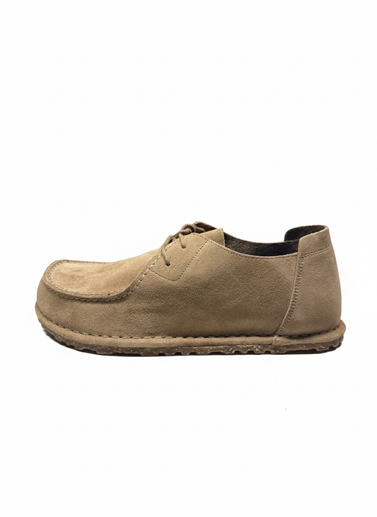 Utti Lace Suede Leather Regular gray taupe