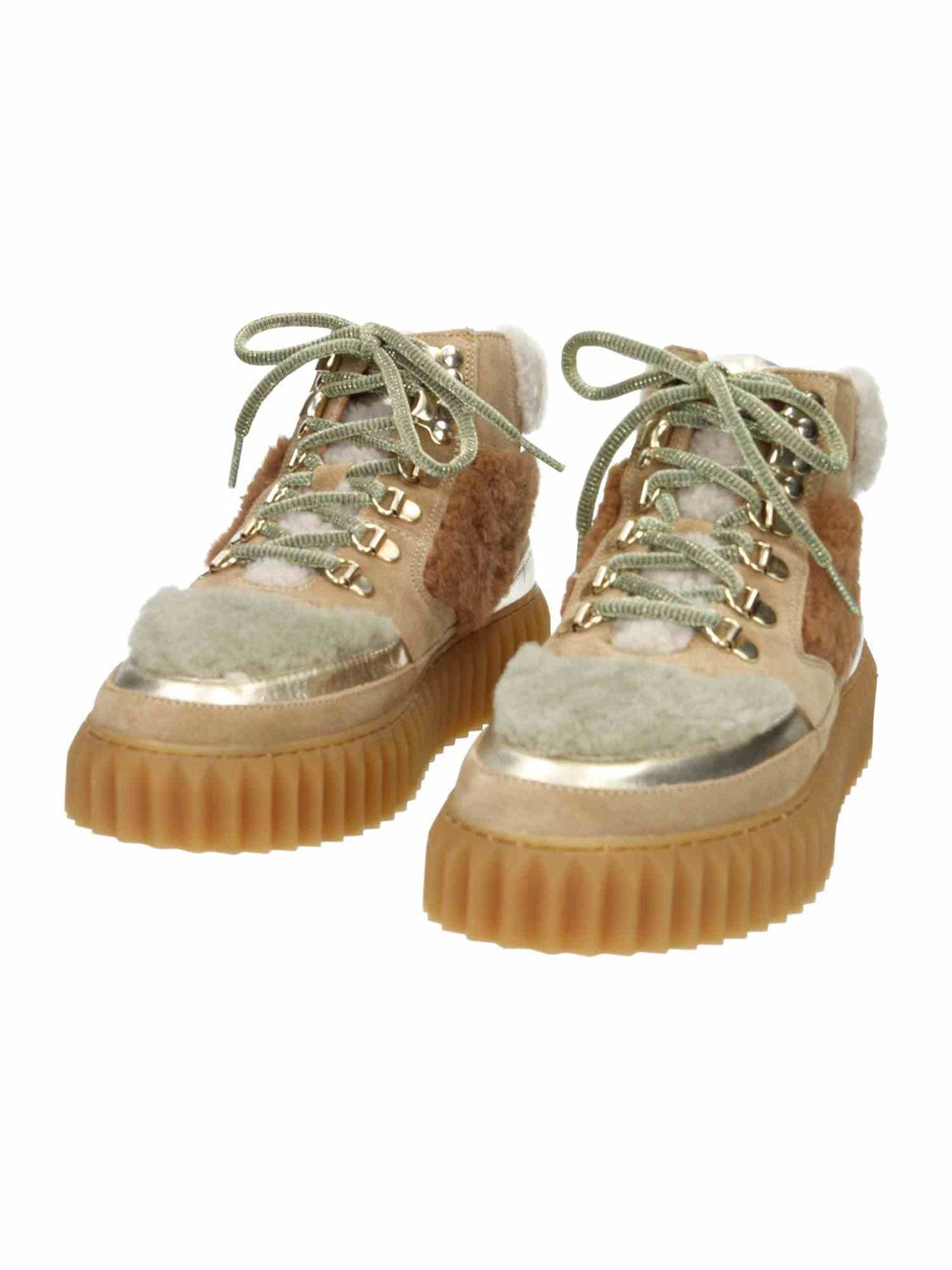 Eva Hike Suede/Met.Goat/Sh l.br-sg-brown | Bildmaterial bereitgestellt von SHOES.PLEASE.