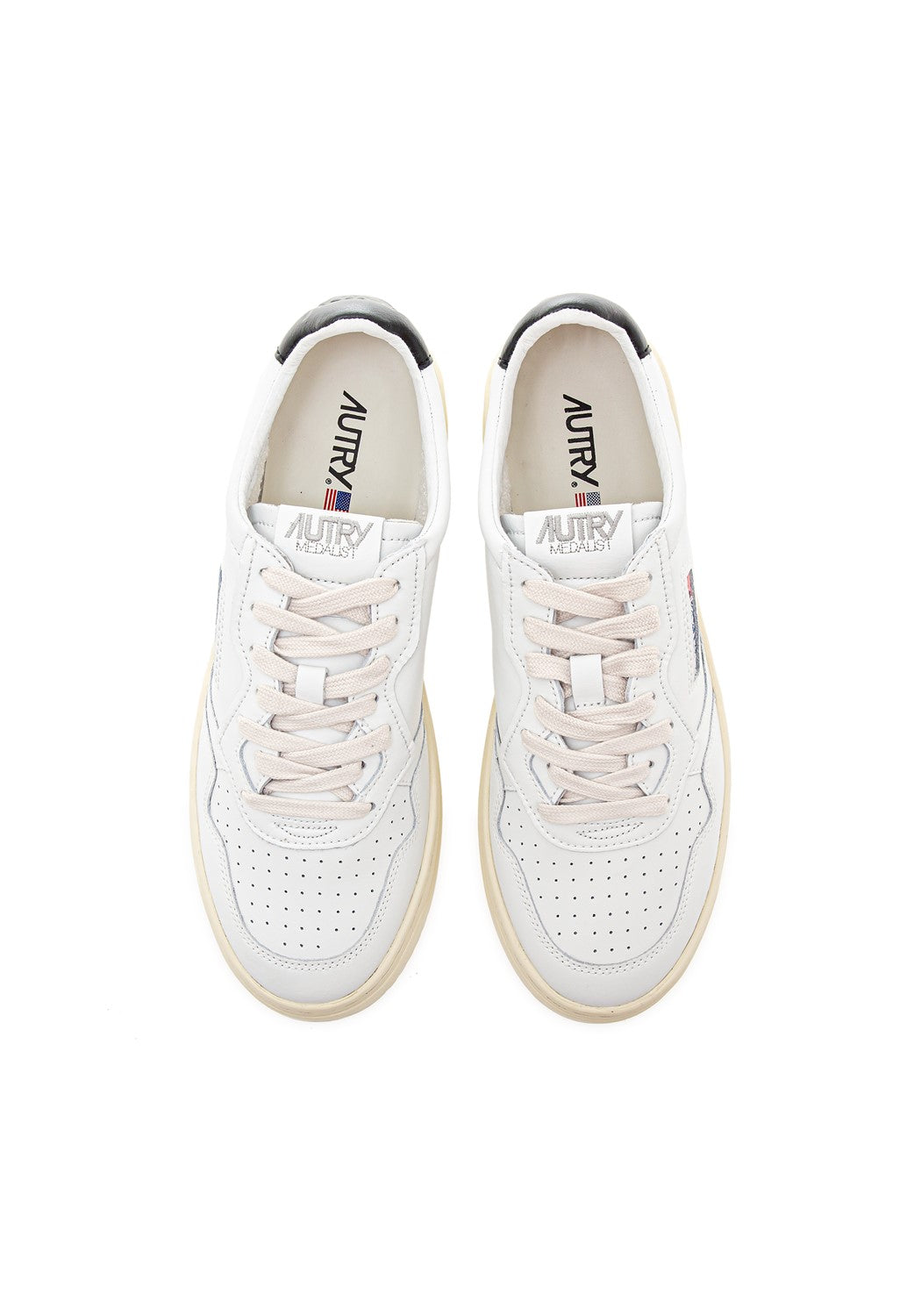 AUTRY 01 LOW MAN LEAT/LEAT white/black | Bildmaterial bereitgestellt von SHOES.PLEASE.
