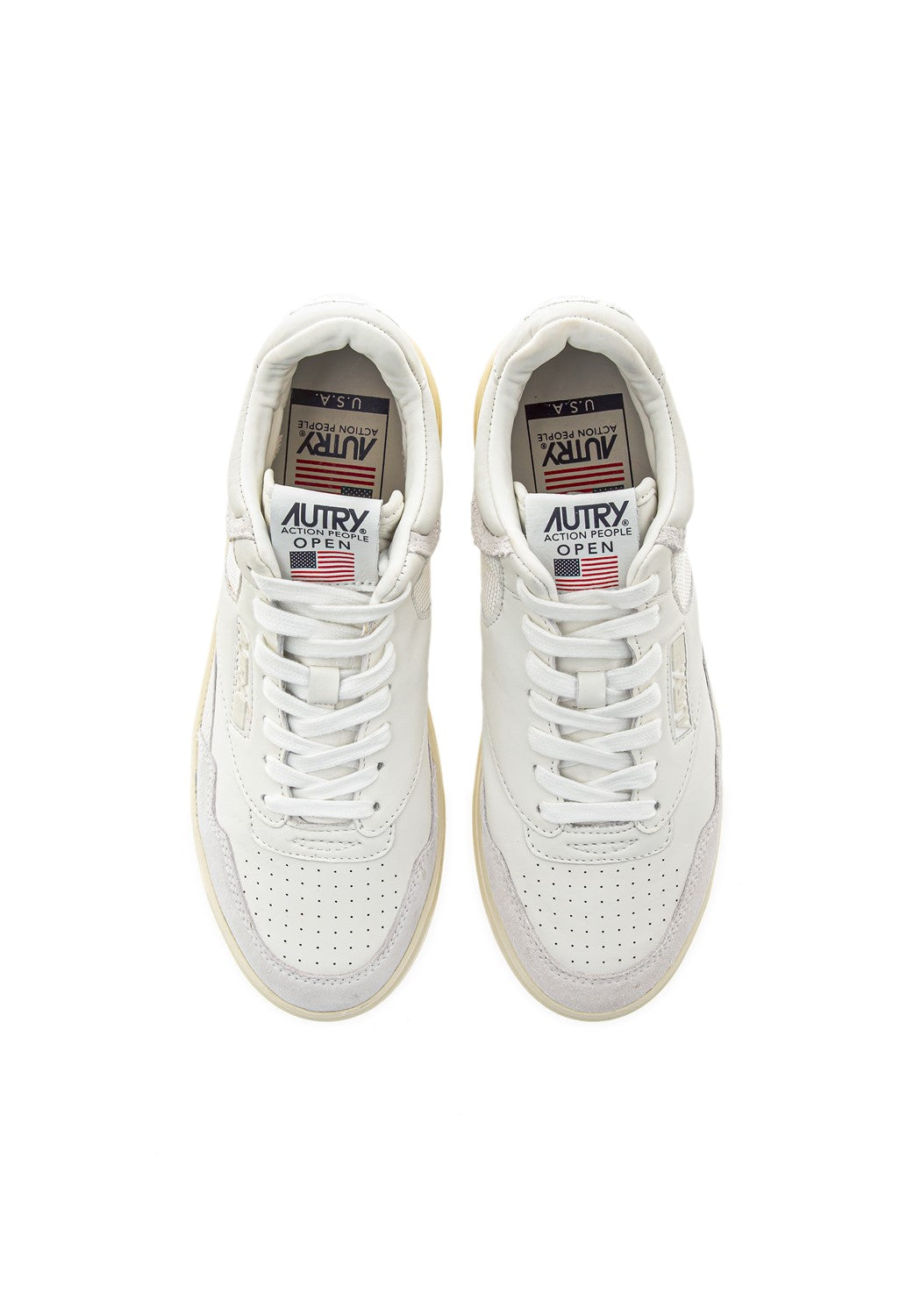 OPEN MID MAN LEAT/LEAT white | Bildmaterial bereitgestellt von SHOES.PLEASE.