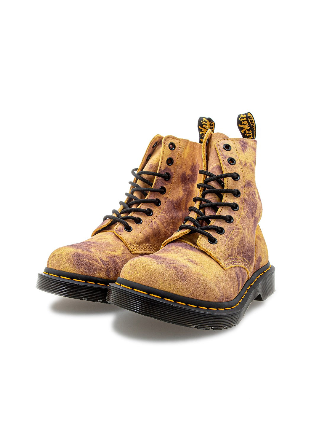 1460 Pascal Burnt yellow grunge tie dye | Bildmaterial bereitgestellt von SHOES.PLEASE.