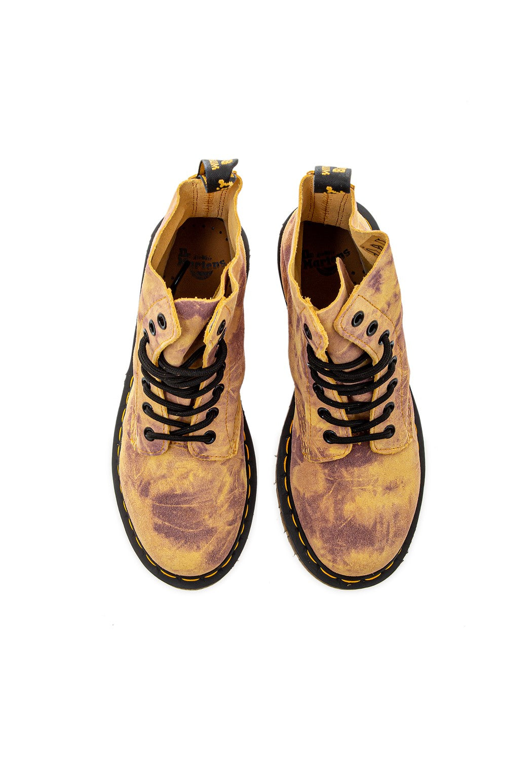 1460 Pascal Burnt yellow grunge tie dye | Bildmaterial bereitgestellt von SHOES.PLEASE.