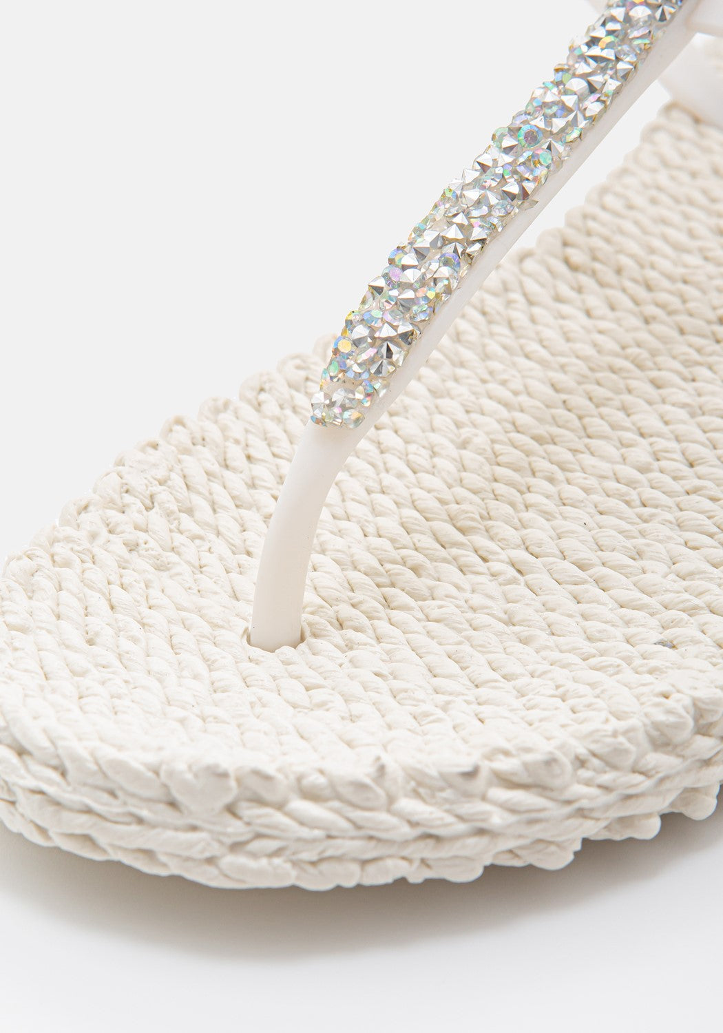 Flip Flop with Glitter creme | Bildmaterial bereitgestellt von SHOES.PLEASE.