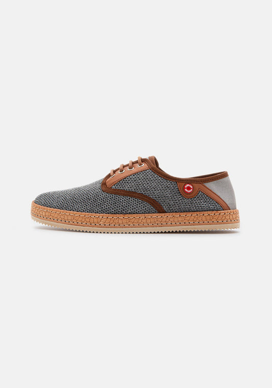 NOBRAND Schnürschuhe Bluish 2 blau grey/cognac
