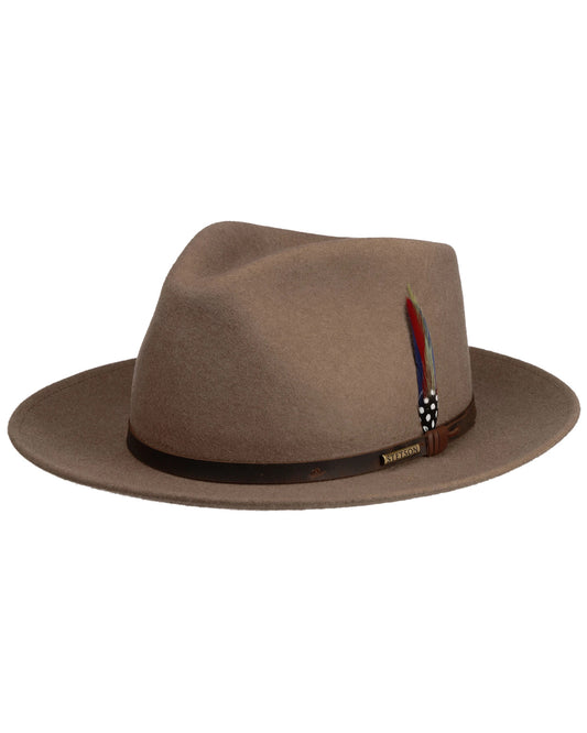 Fedora Woolfelt camel dunkel