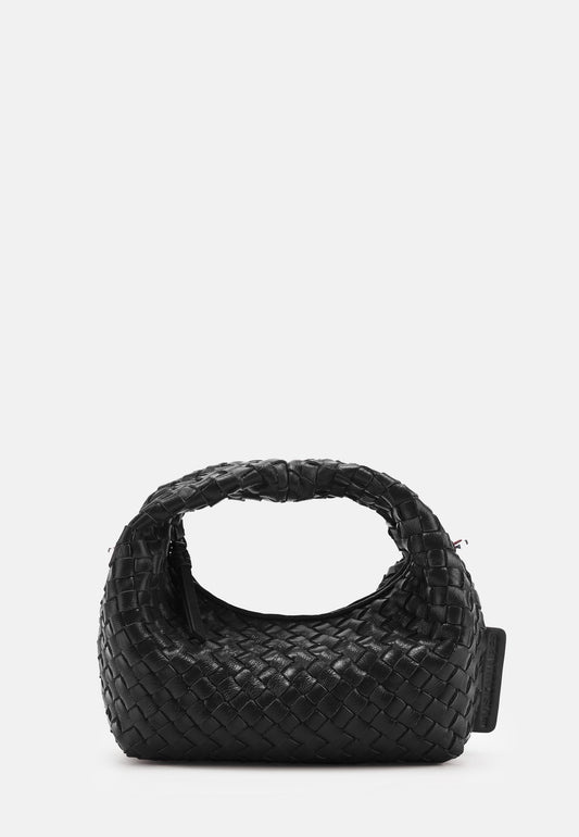 GRETA MICRO WEAVE GLOSSY black