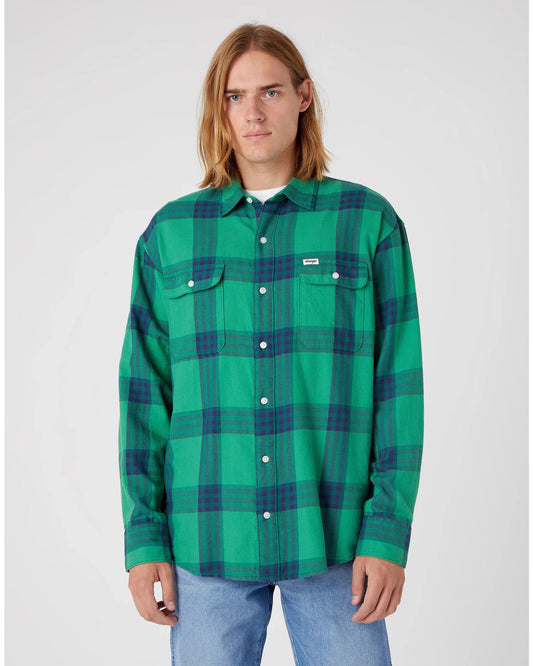 PATCH_POCKET_SHIRT PINE_GREEN