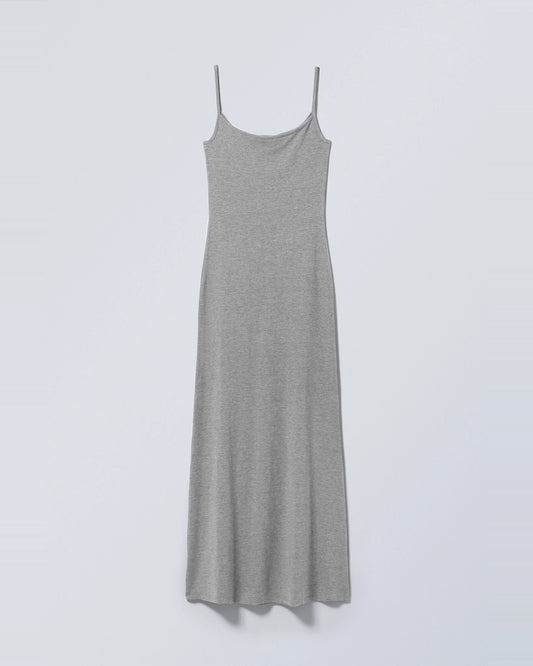 Strap Long Dress grey medium