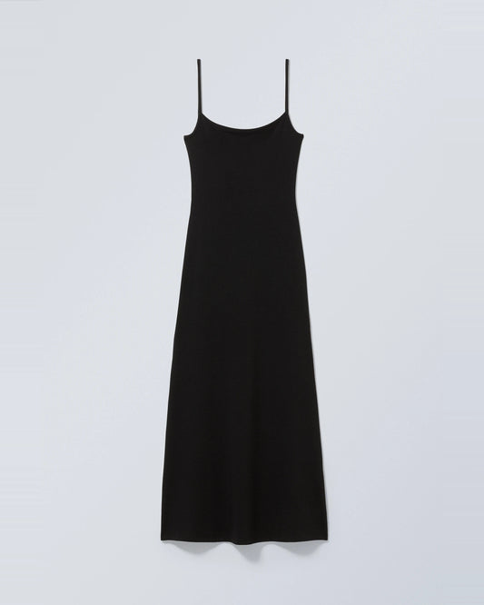Strap Long Dress black