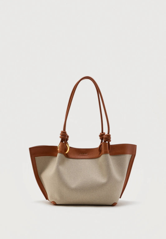COCCINELLEFINN CANVAS HANDBAG CANVAS FABRIC natural/crab