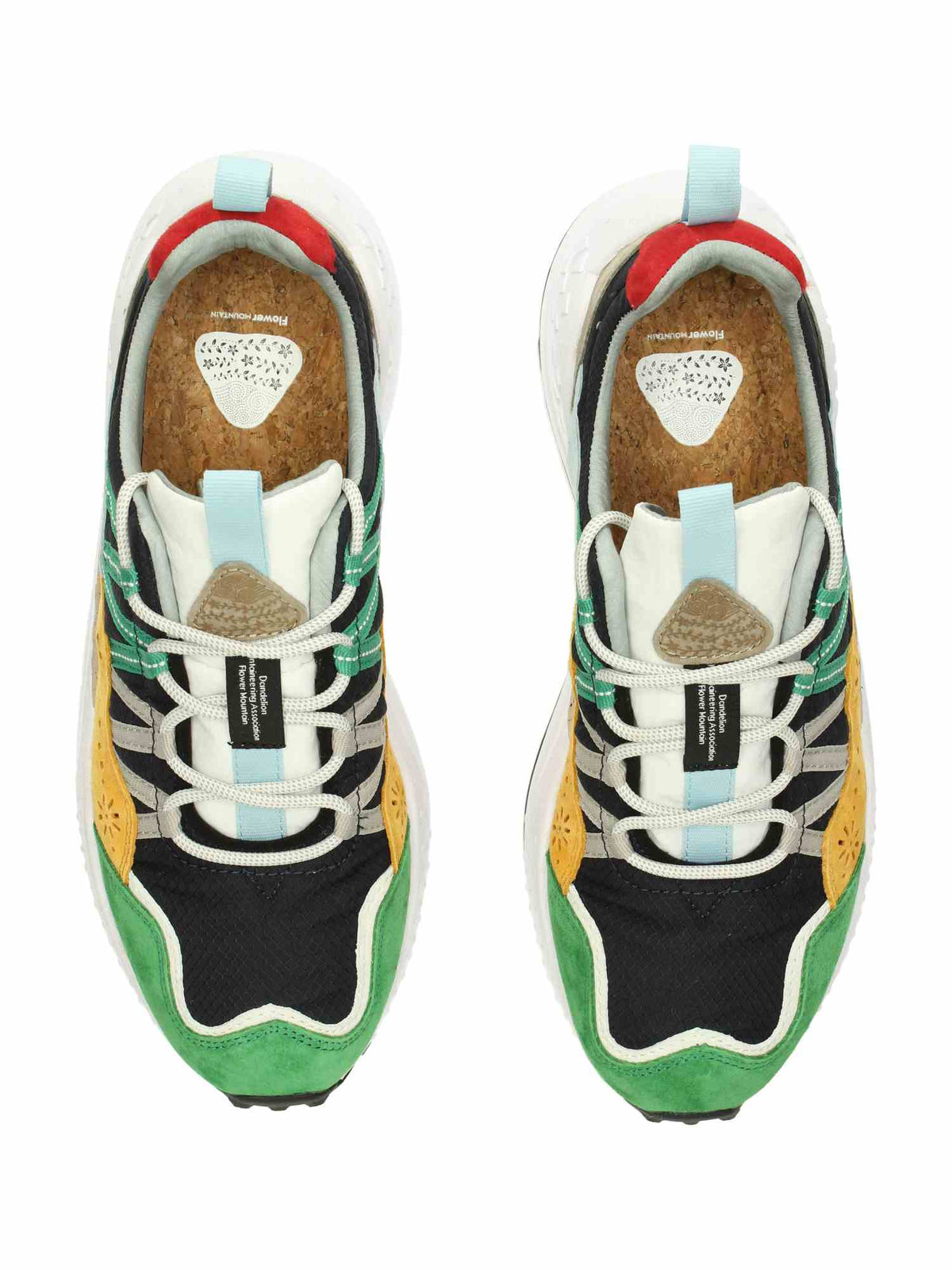 Washi Man Suede/Nylon Green-Yellow-Navy | Bildmaterial bereitgestellt von SHOES.PLEASE.