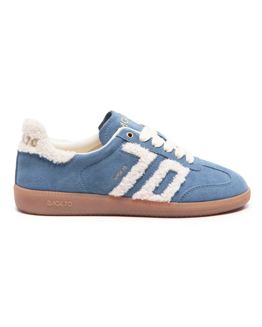 CLOUD 607 Fur beige Suede blue royal