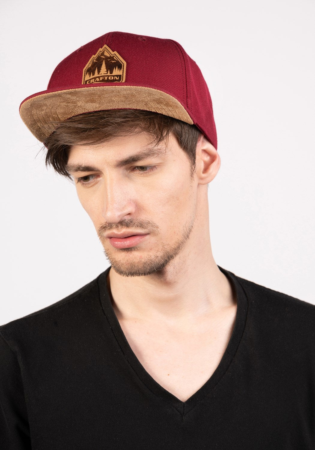 Crafton BIG MOUNTAIN Snapback Cap rot | Bildmaterial bereitgestellt von SHOES.PLEASE.