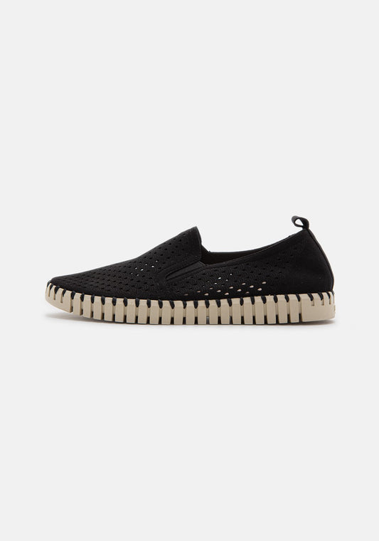 Flats for Men black dunkel