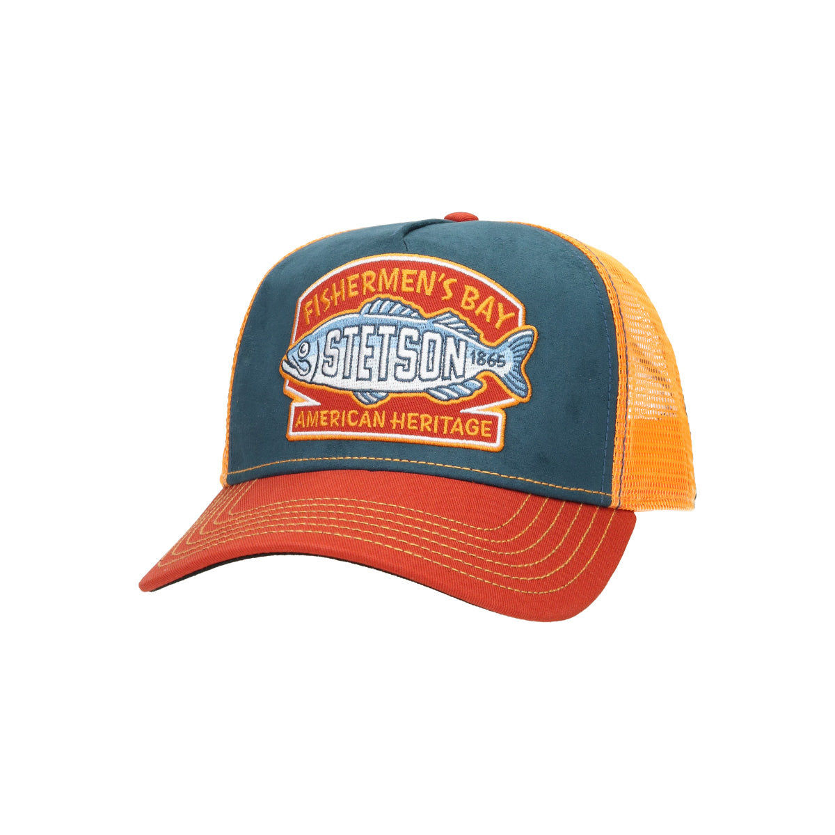Trucker Cap Fishermen´s Bay rot blau | Bildmaterial bereitgestellt von SHOES.PLEASE.