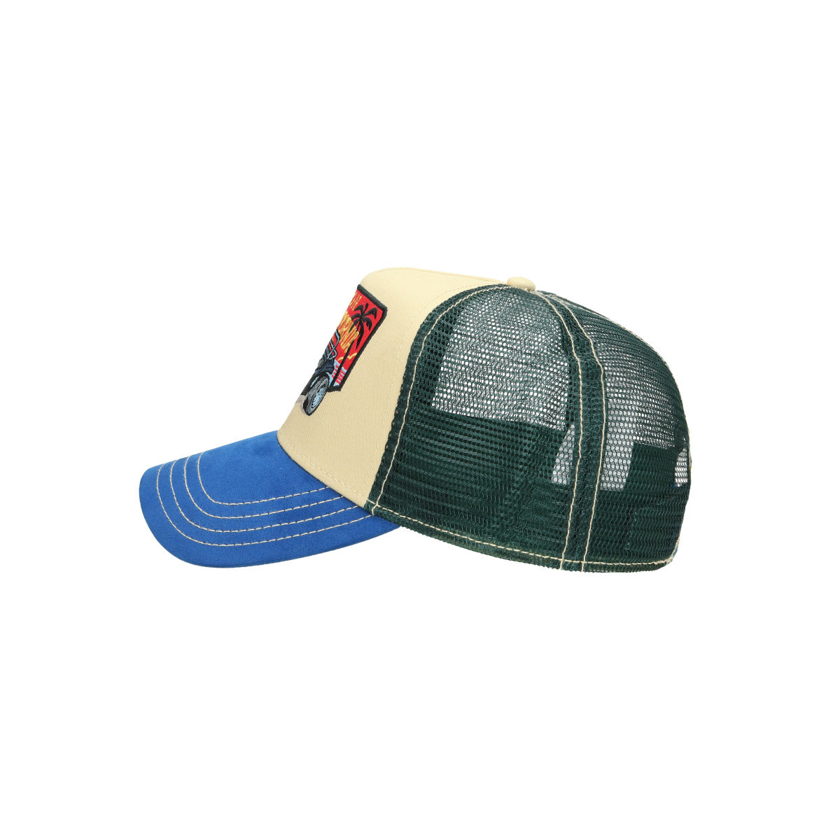 Trucker Cap Malibu blau beige | Bildmaterial bereitgestellt von SHOES.PLEASE.