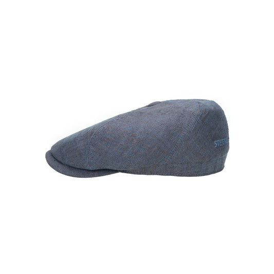 6-Panel Cap Linen denim blau