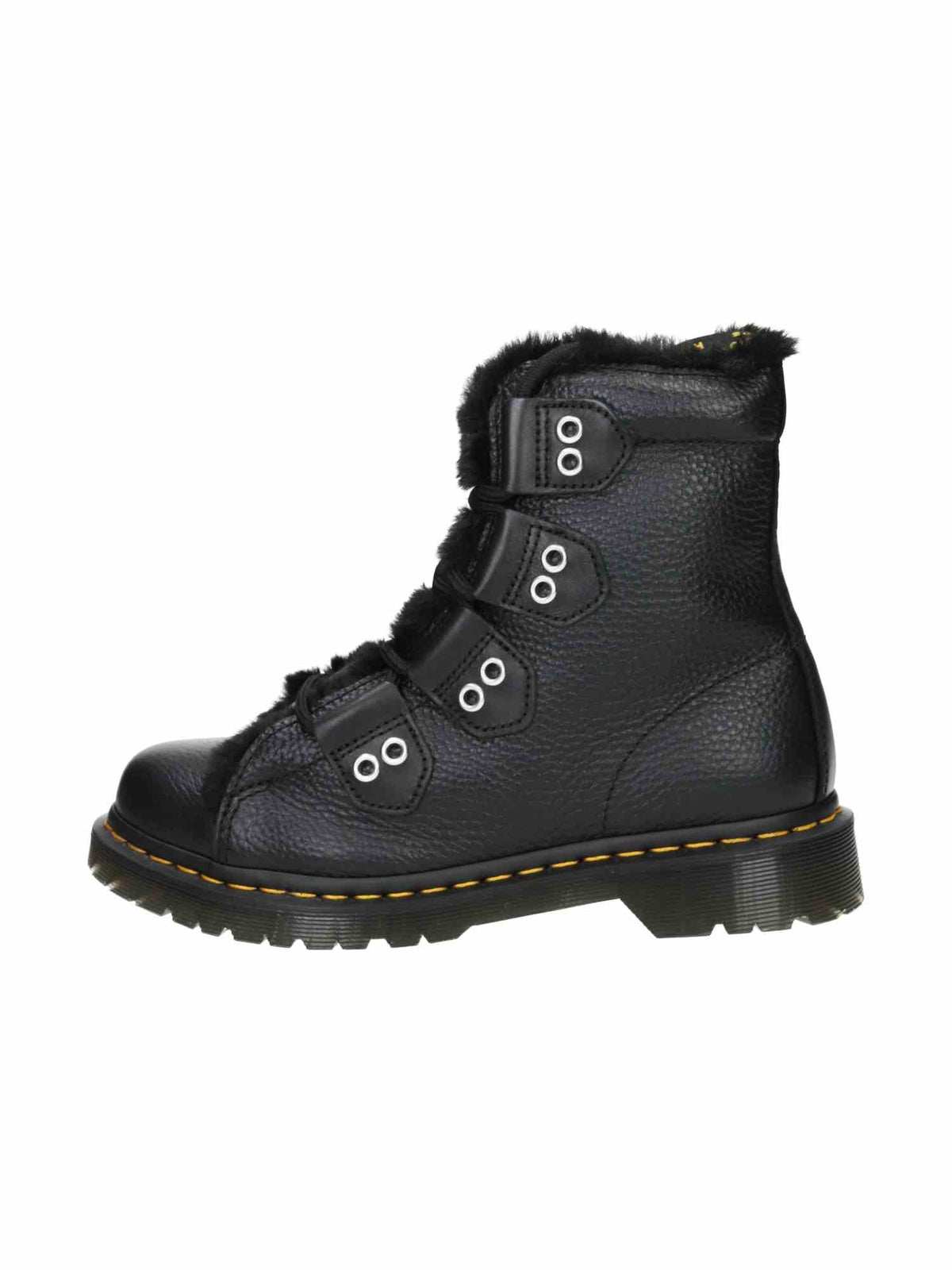 1460 Ltt Fl Milled Nappa+Wanama+Milo Fur black | Bildmaterial bereitgestellt von SHOES.PLEASE.
