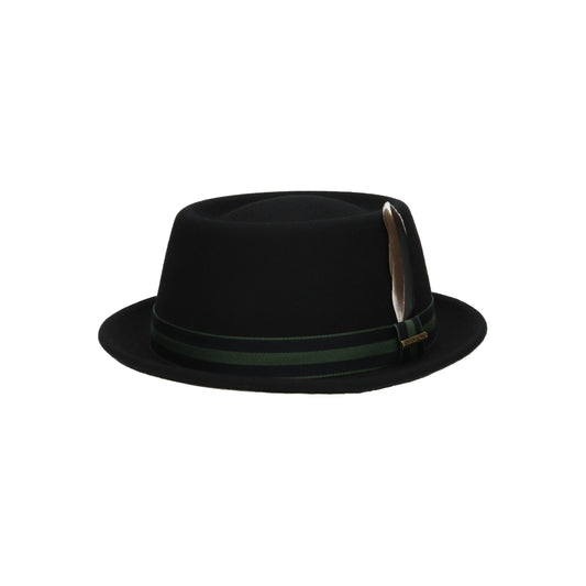 Pork Pie Woolfelt schwarz dunkel