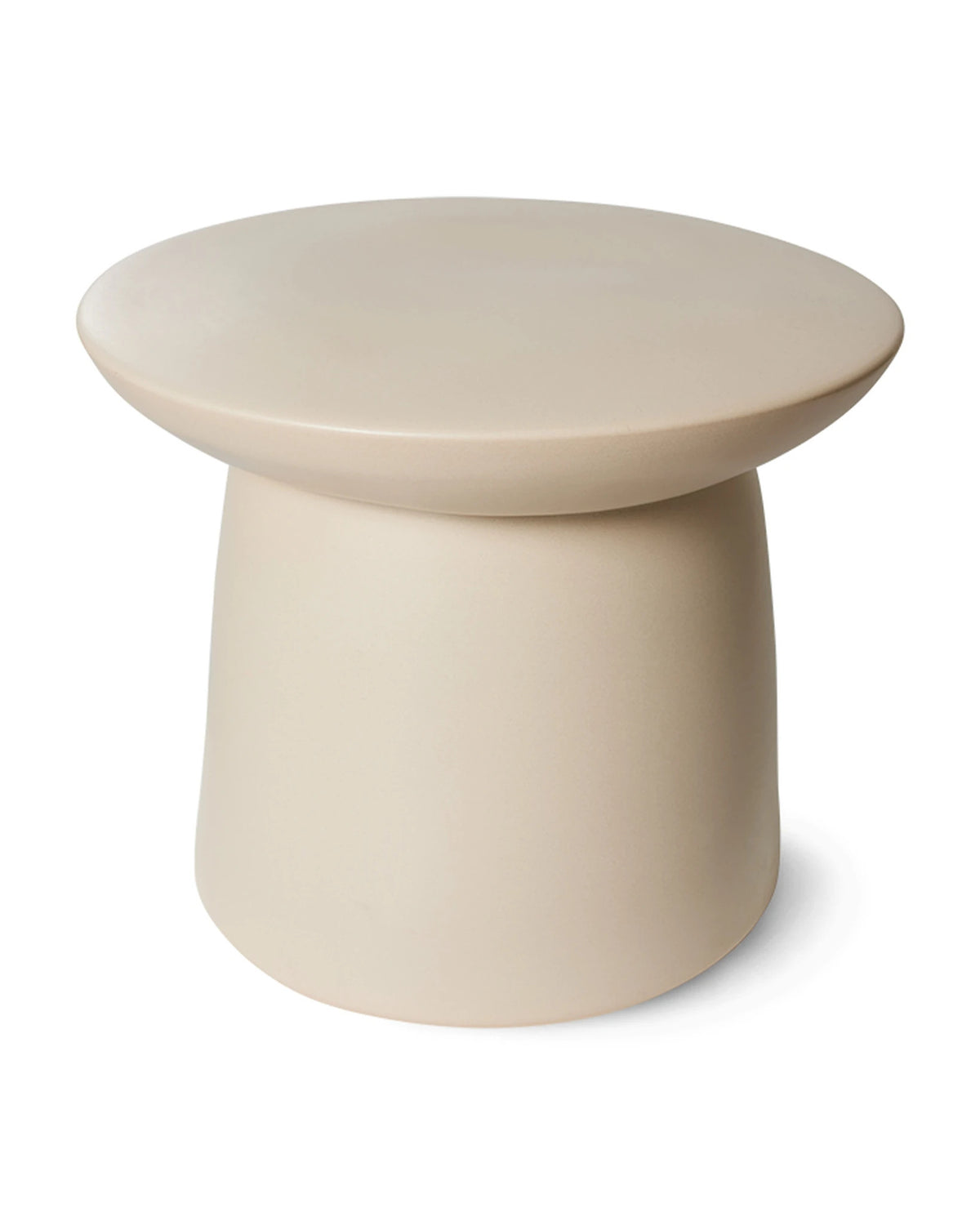 EARTHENWARE SIDE TABLE L CREAM cream | Bildmaterial bereitgestellt von SHOES.PLEASE.