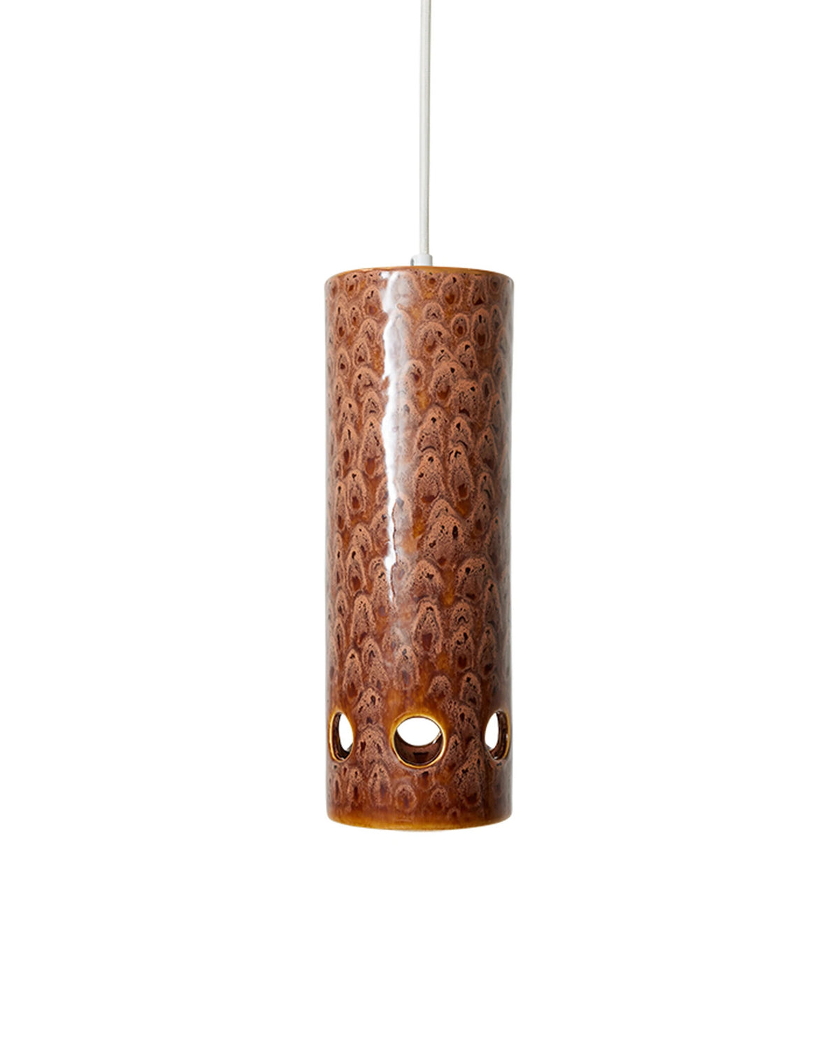 Ceramic Pendant Lamp lychee brown | Bildmaterial bereitgestellt von SHOES.PLEASE.