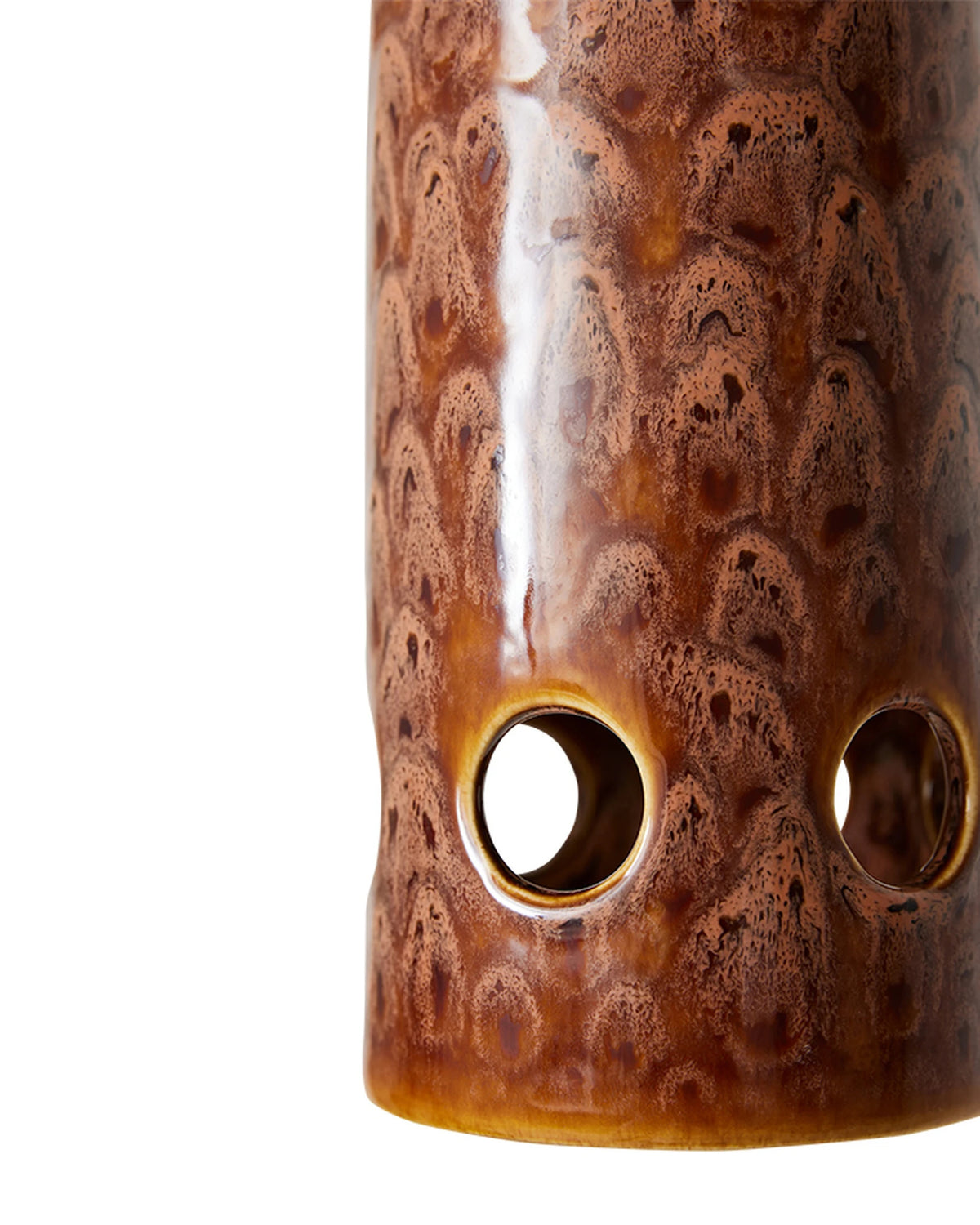Ceramic Pendant Lamp lychee brown | Bildmaterial bereitgestellt von SHOES.PLEASE.