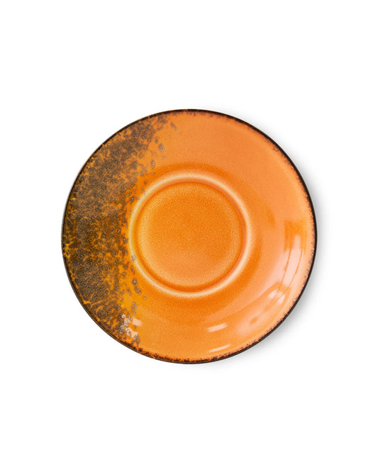 70s ceramics saucer light roast