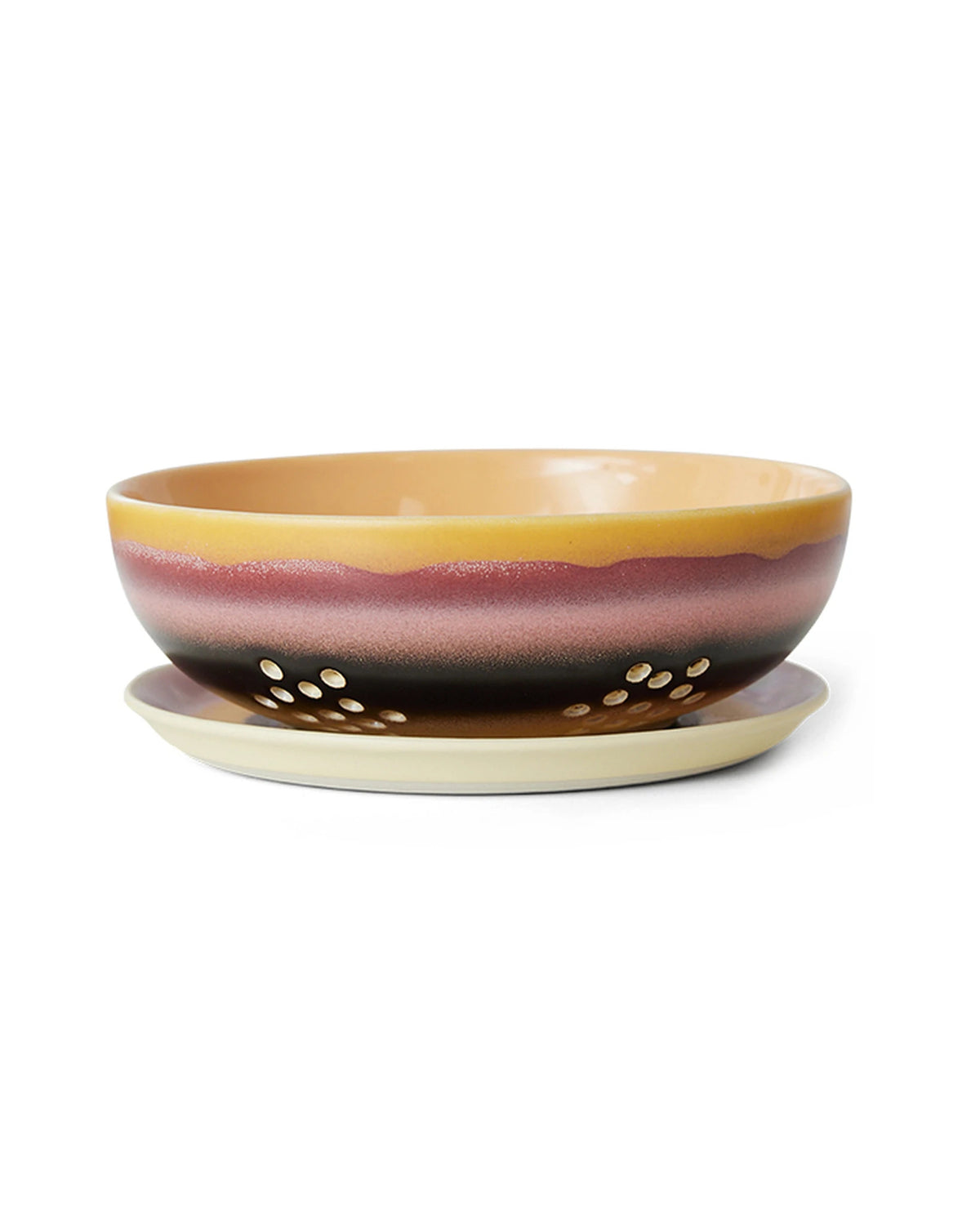 70s ceramics berry bowl sunset | Bildmaterial bereitgestellt von SHOES.PLEASE.
