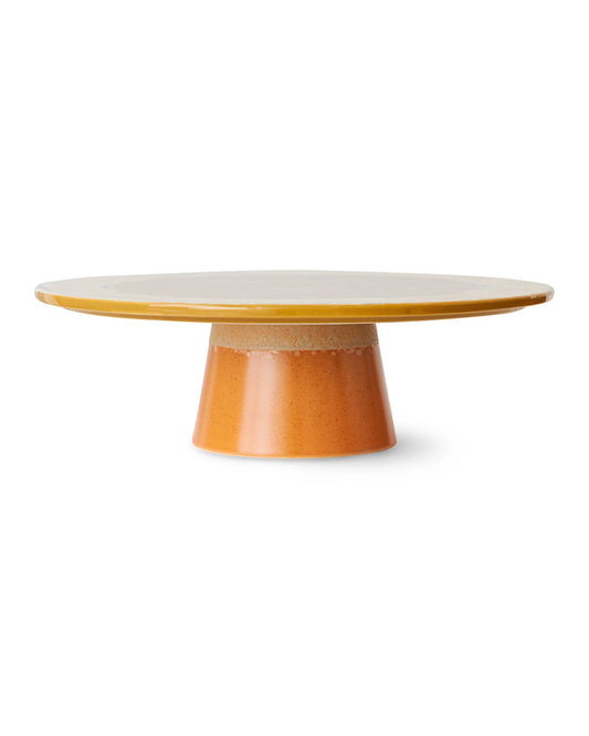 70s ceramics plateau papaya