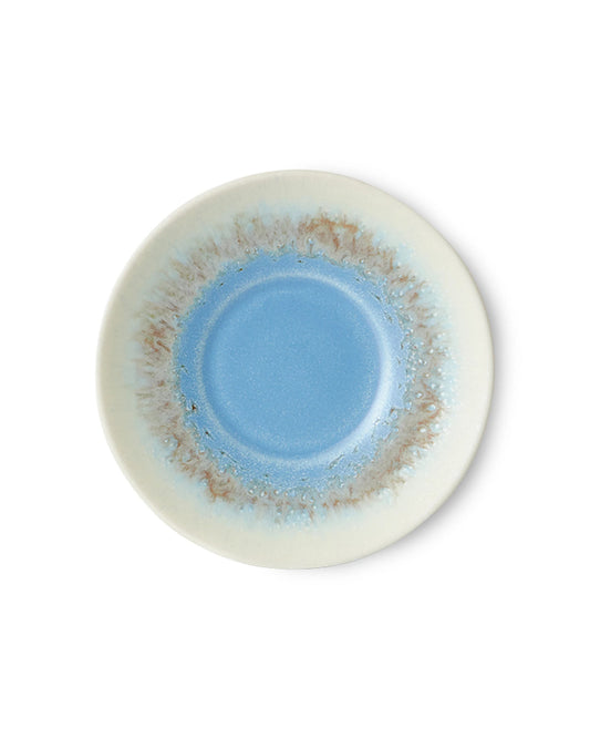 70s ceramics saucer azure