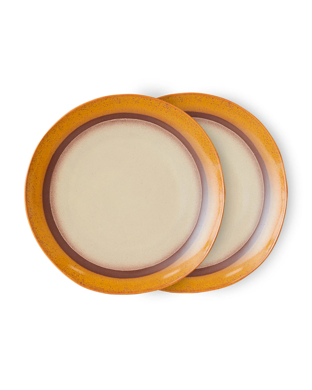 70s ceramics dinner plates coconut (set | Bildmaterial bereitgestellt von SHOES.PLEASE.