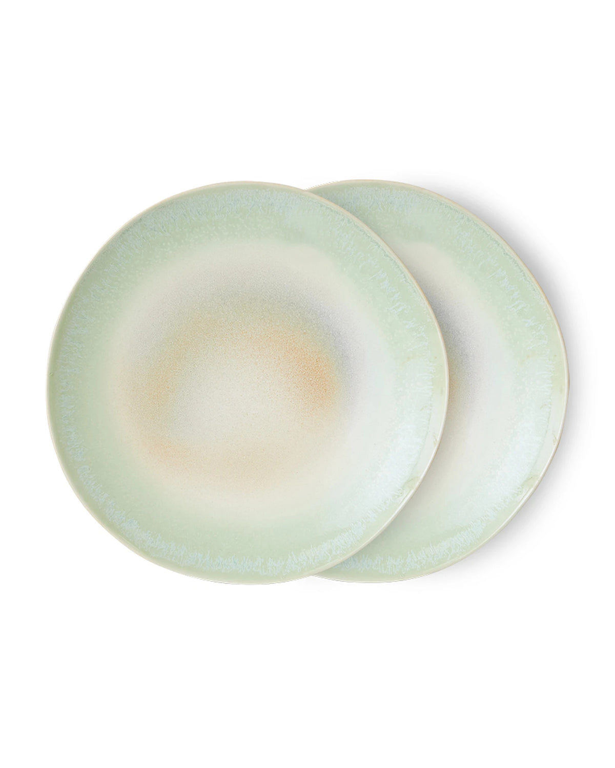 70s ceramics dinner plates palms | Bildmaterial bereitgestellt von SHOES.PLEASE.
