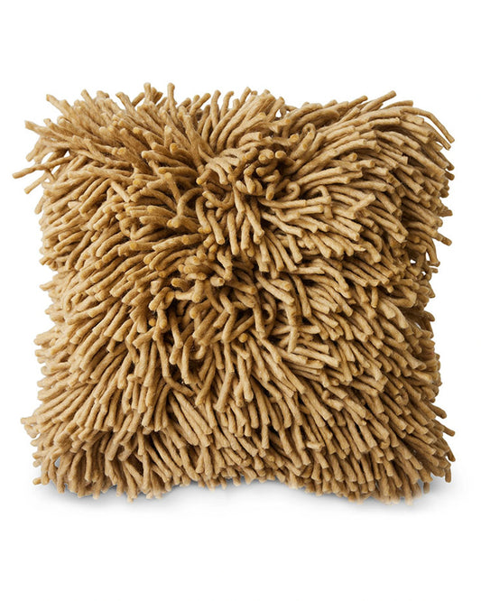 Rugged woolen cushion olive (50x50cm)
