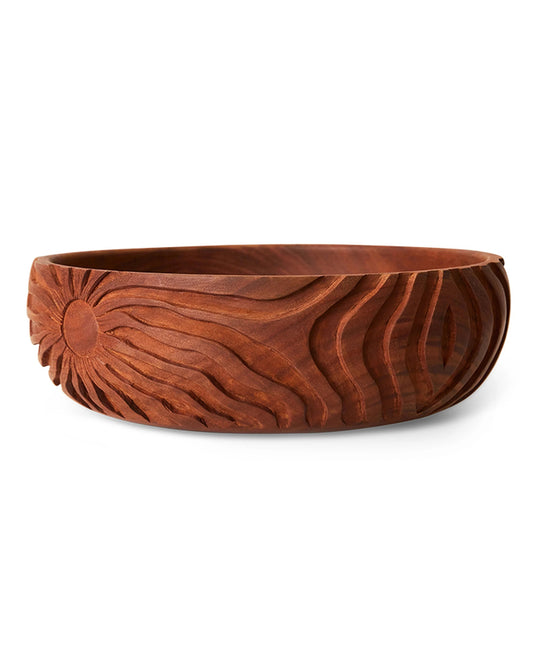 Hand carved bowl L