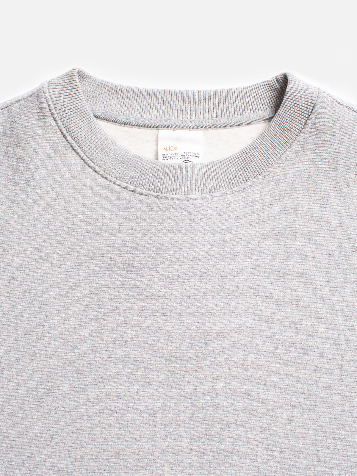 Hasse Crew Neck Sweatshirt greymelange | Bildmaterial bereitgestellt von SHOES.PLEASE.