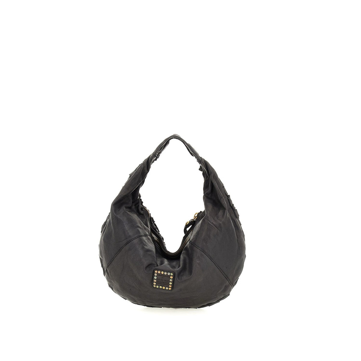 Shoulder Bag Woven Cow black dunkel | Bildmaterial bereitgestellt von SHOES.PLEASE.