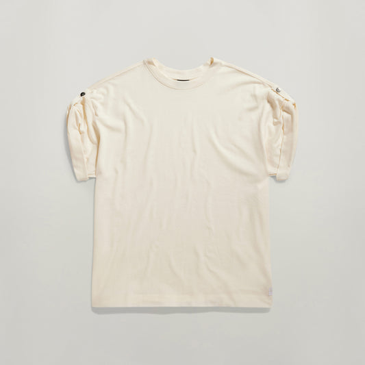 Adjustable sleeve loose r t Wmn beige