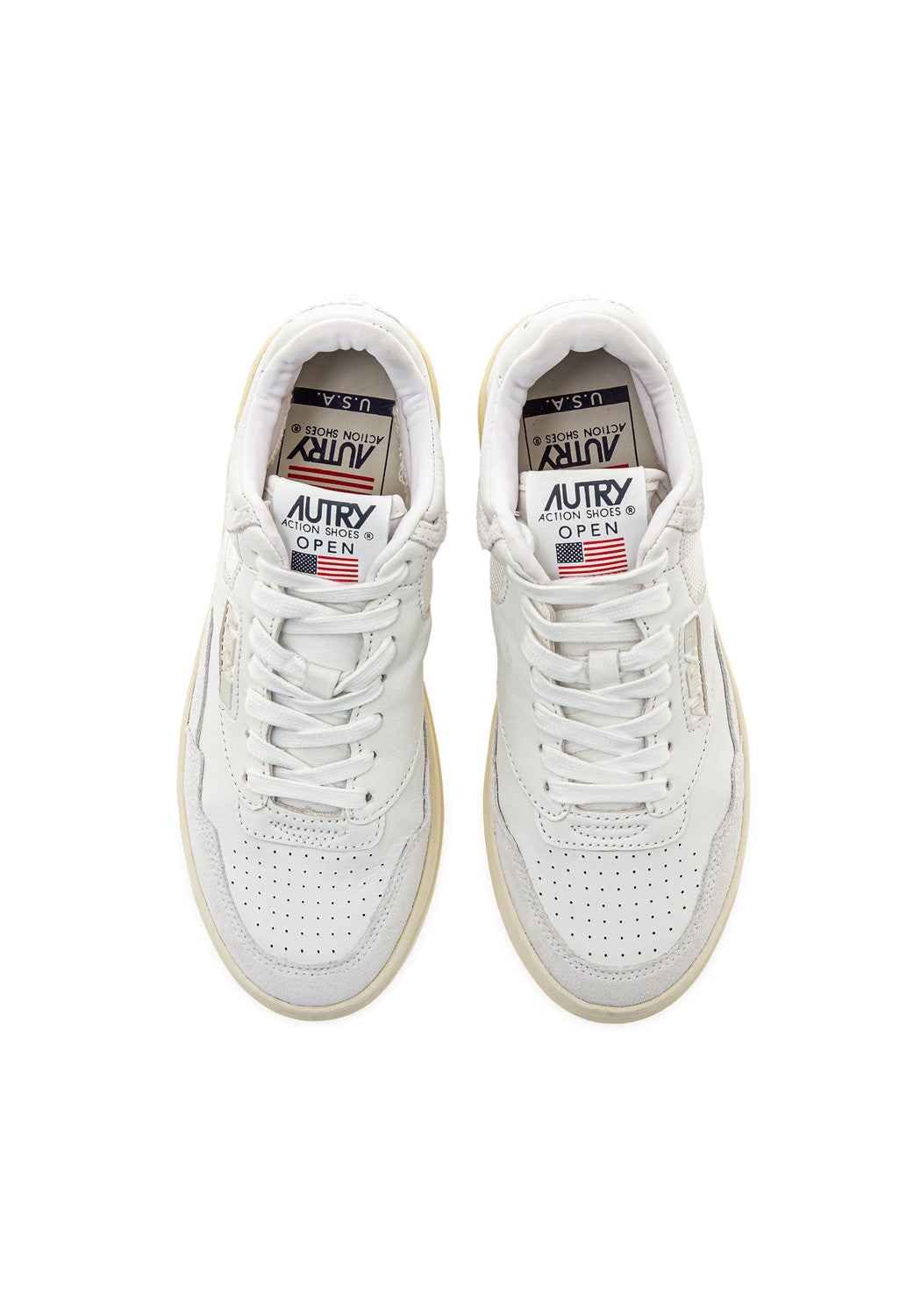 Autry Mid Wmn Open all white | Bildmaterial bereitgestellt von SHOES.PLEASE.