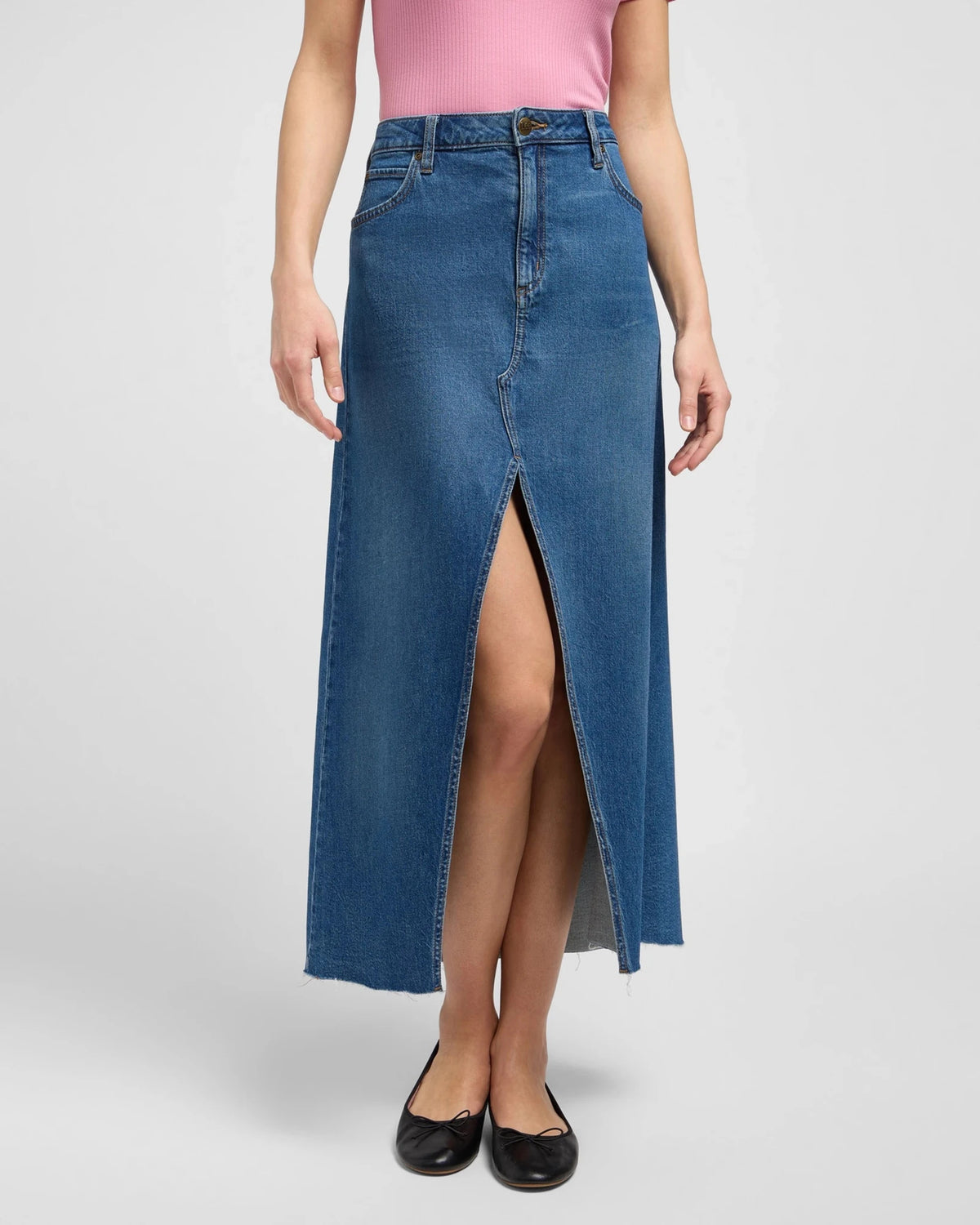 MAXI_SKIRT SUNKEN_WATERFALL medium denim | Bildmaterial bereitgestellt von SHOES.PLEASE.