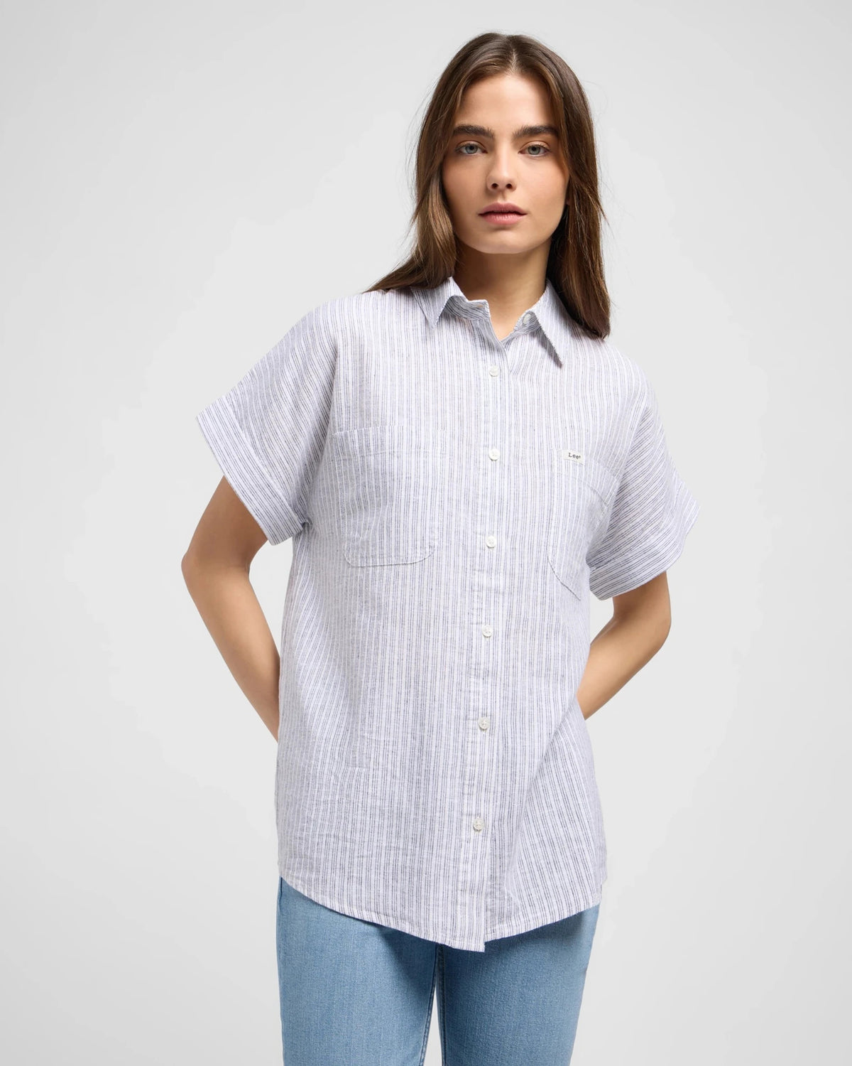 SS_LOOSE_UTILITY_SHIRT NAUTICAL_blue | Bildmaterial bereitgestellt von SHOES.PLEASE.