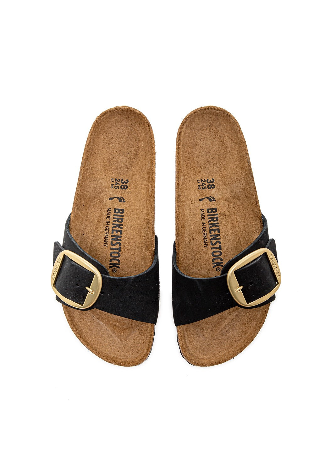 Madrid Big Buckle Nubuk Leather black | Bildmaterial bereitgestellt von SHOES.PLEASE.