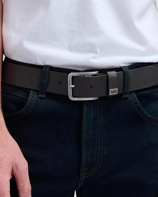 SMALL LOGO BELT dark brown