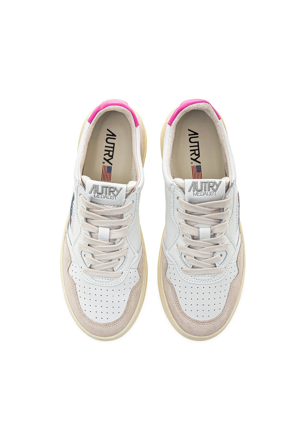 AUTRY 01 LOW WOM LEAT/SUEDE white/bubble | Bildmaterial bereitgestellt von SHOES.PLEASE.