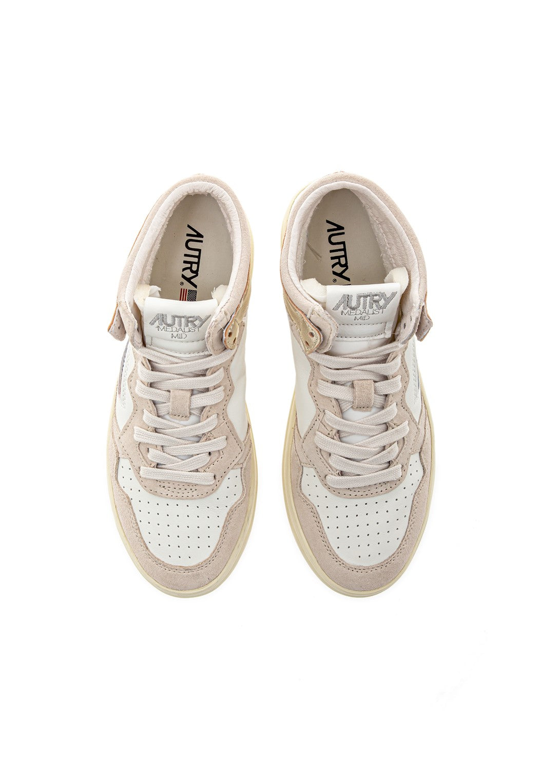 AUTRY 01 MID WOM GOAT/SUEDE platinum | Bildmaterial bereitgestellt von SHOES.PLEASE.